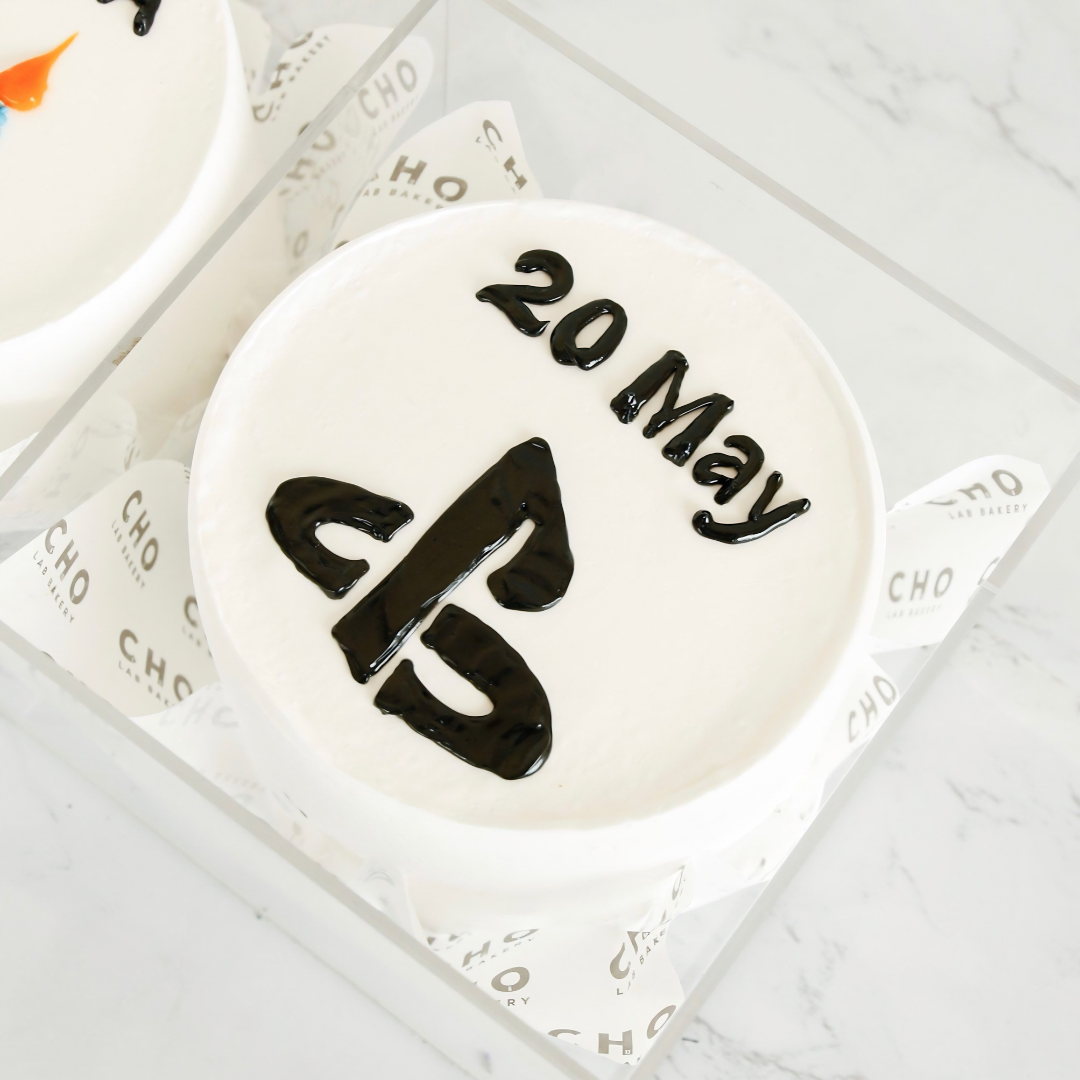 Custom Photo Cake with Flowers