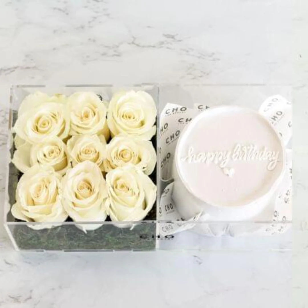 Friends Cake with Flowers