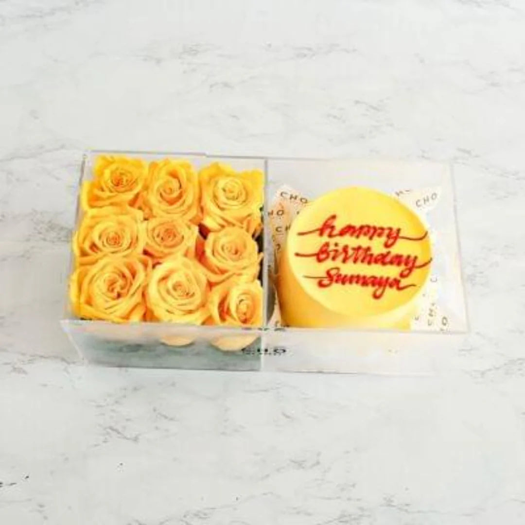 Birthday Cake with Flowers