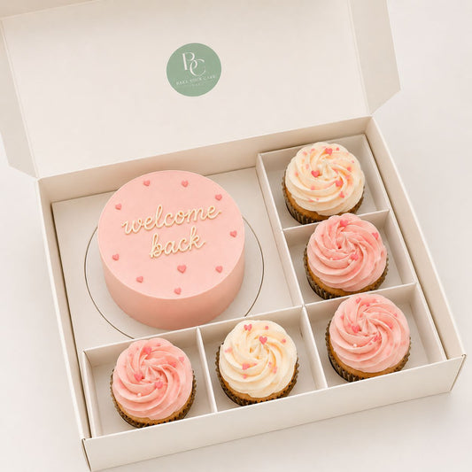 Mini Cake with 5 Cupcakes