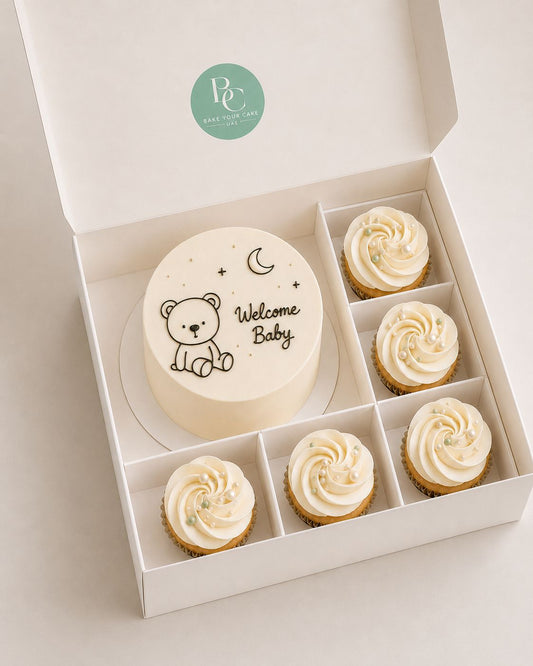 Mini Cake with 5 Cupcakes