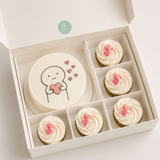 Mini Cake with 5 Cupcakes
