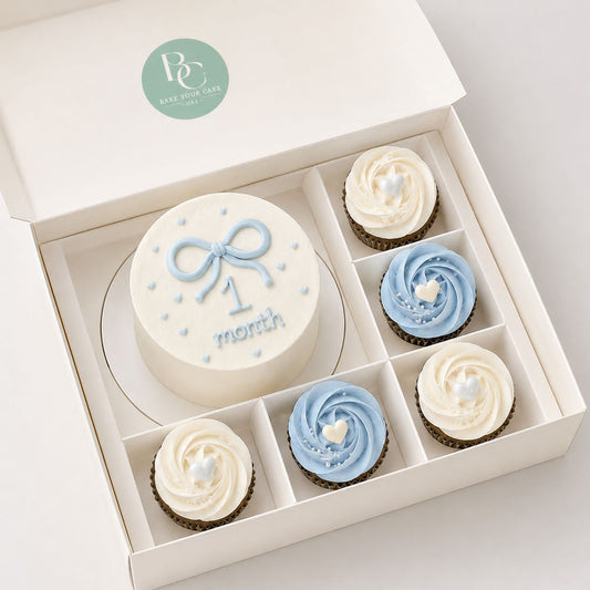 Mini Cake with 5 Cupcakes
