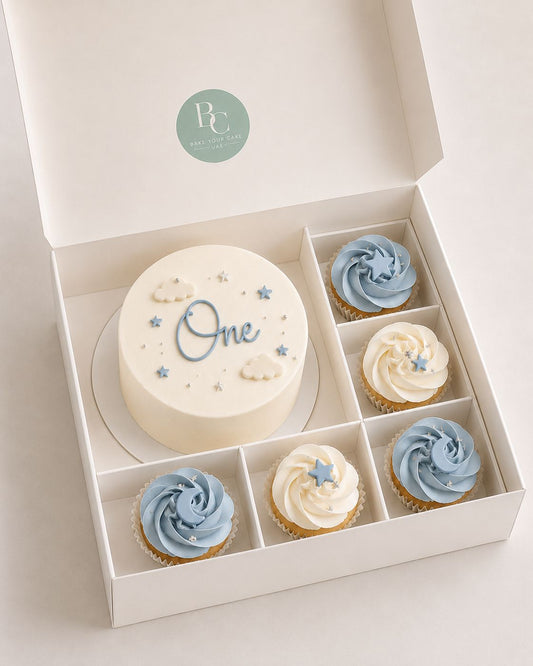 Mini Cake with 5 Cupcakes