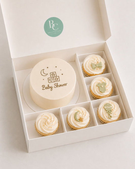 Mini Cake with 5 Cupcakes